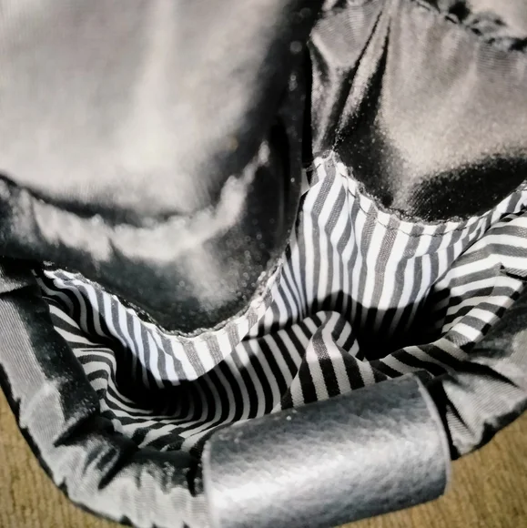 Black & Rose Gold Accent (Designer Inspired) Puffer Travel/Work/School Backpack - Picture 10 of 16